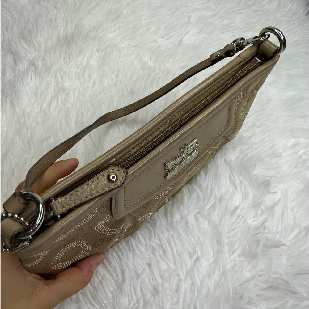 COACH y2k Signature Canvas Wristlet Mini Purse - Picture 3 of 8